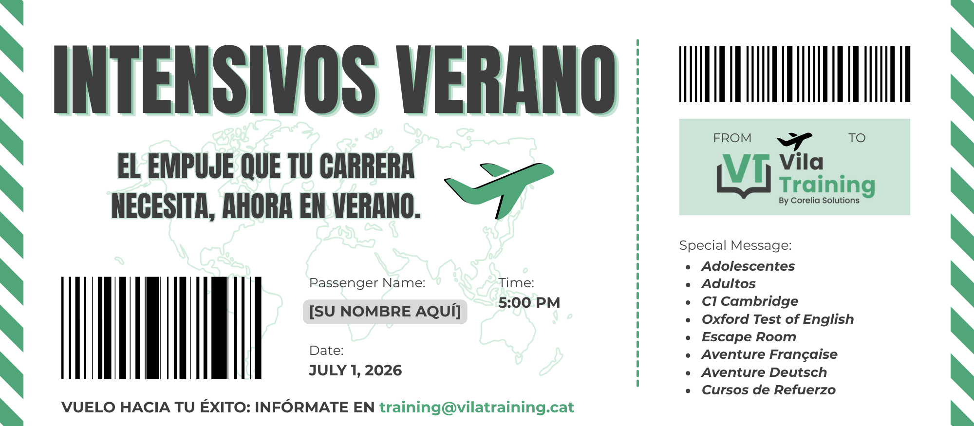 Intensivos de verano en Vilatraining